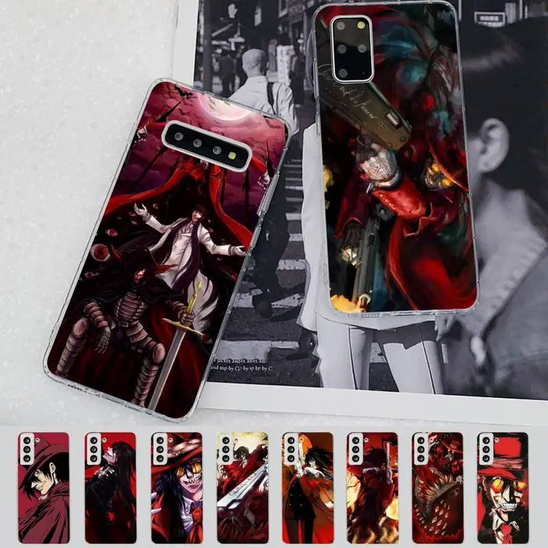 

FHNBLJ Hellsing Phone Case for Samsung S21 A10 for Redmi Note 7 9 for Huawei P30Pro Honor 8X 10i cover