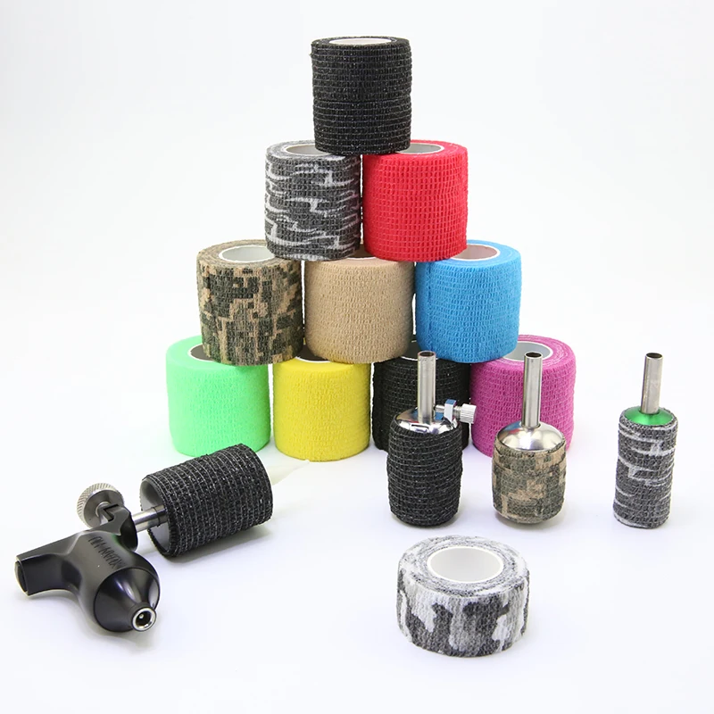 Бандаж TAIDU для тату-машинки размер 5 2 см несколько цветов эластичный бандаж