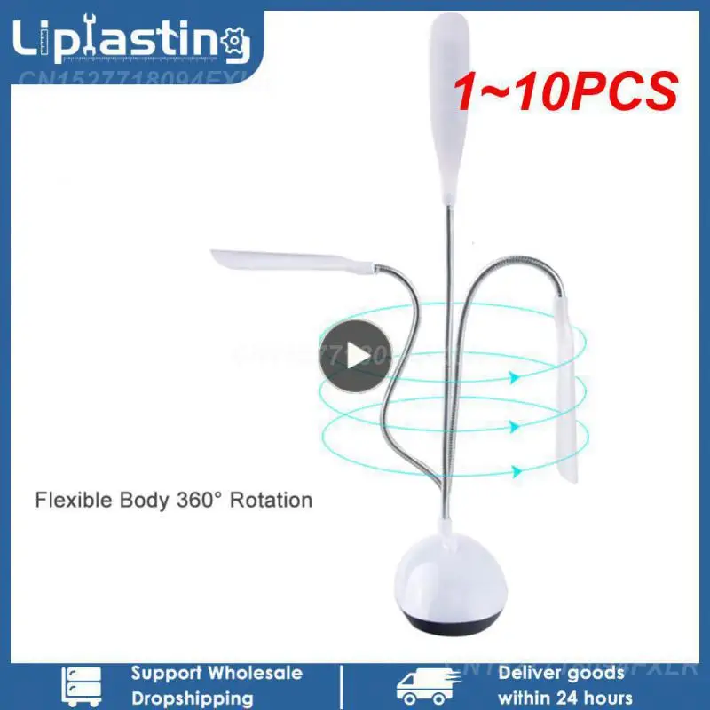 

1~10PCS Table Lamp For Study LED Desk Lamp 3XAAA Battery Not Include Dimmiable Cute Book Light Indoor Lighting Mini Table Top