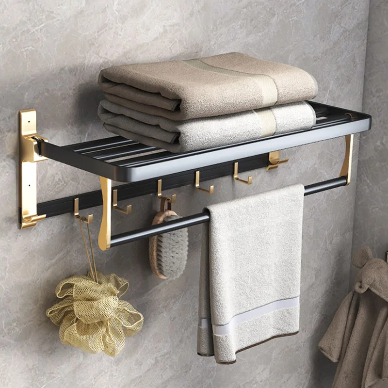 

Storage Over Toilet Shelves Decorative Black Towel Wall Mounted Bathroom Shelves Products Organizer Estantes toilet organizer