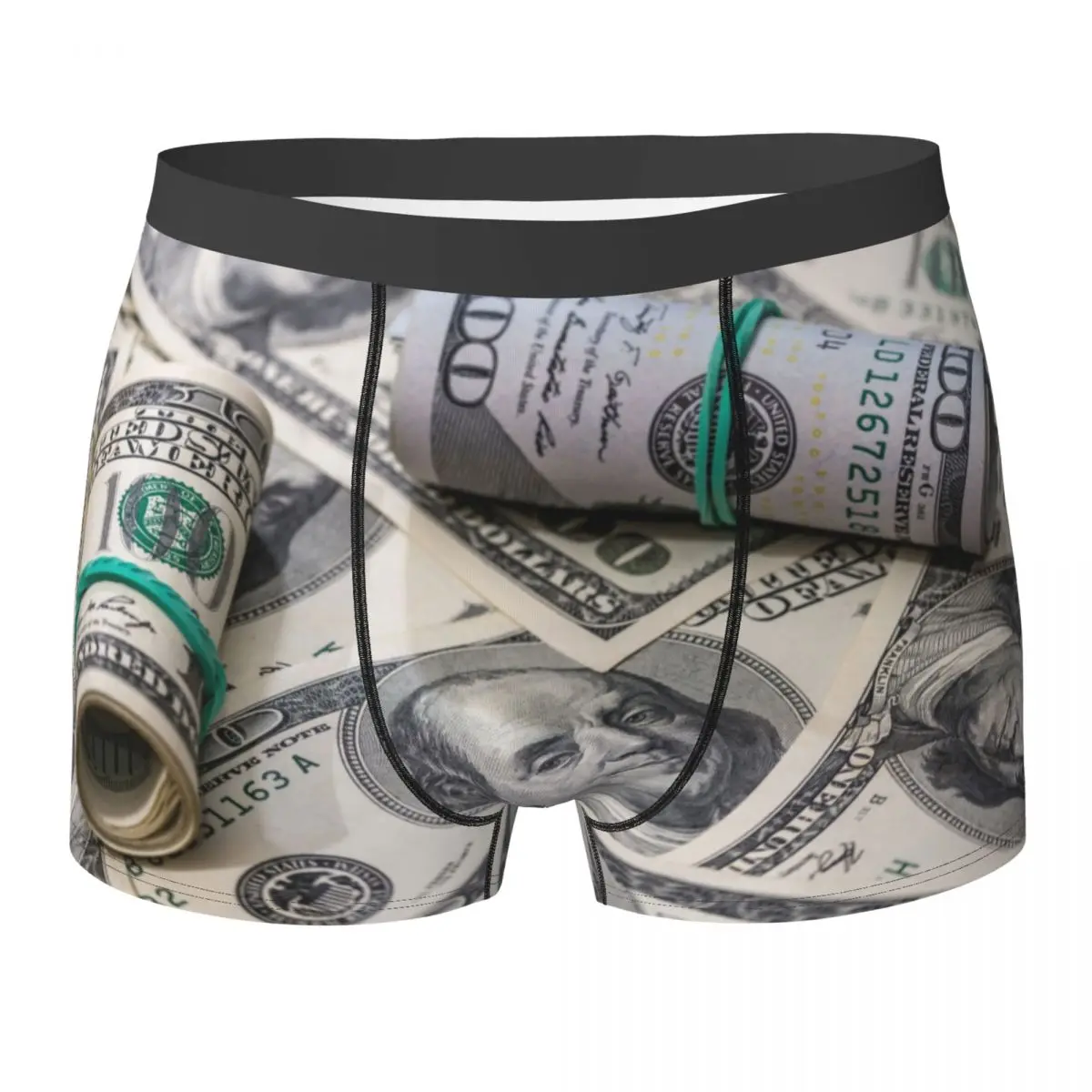 

Men's Panties Underpants Boxers Money Dollars Money Tied With An Elastic Band Underwear Sexy Male Shorts