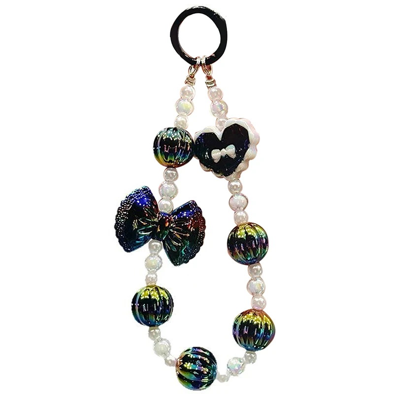 Брелок ярких цветов креативная цепочка для телефона из тыквенных бусин милая