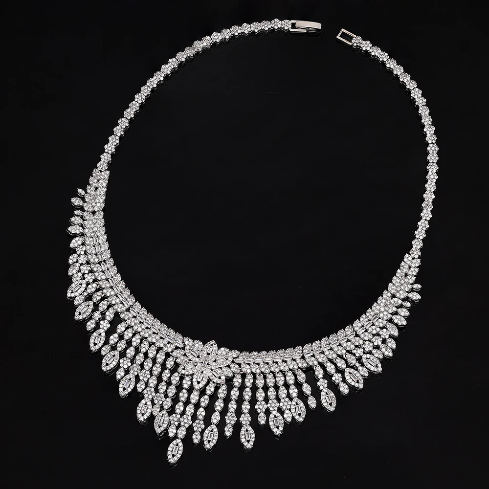 4 шт. комплект из колье серёг браслета и кольца |