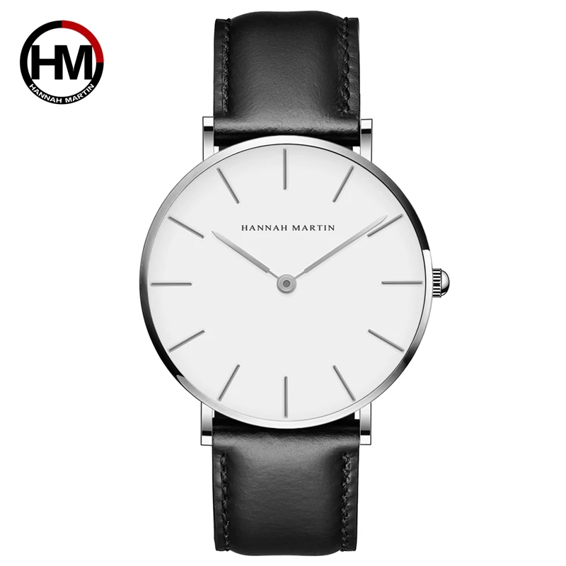 

Authentic 100% genuine men watch High Quality Leather Waterproof Wristwatch Fashion For apan Quartz Movement Dropshipping A4244