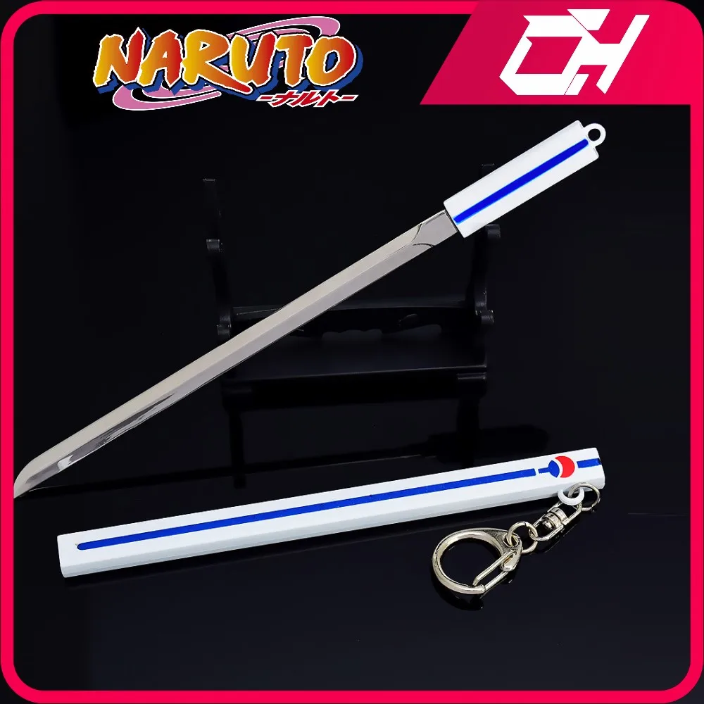 

Naruto Weapon Uchiha Sasuke Kusanagi-no-Tsurugi Spade Vere Katana Swords Samurai Anime Weapons Keychains Toys for Boys Kids