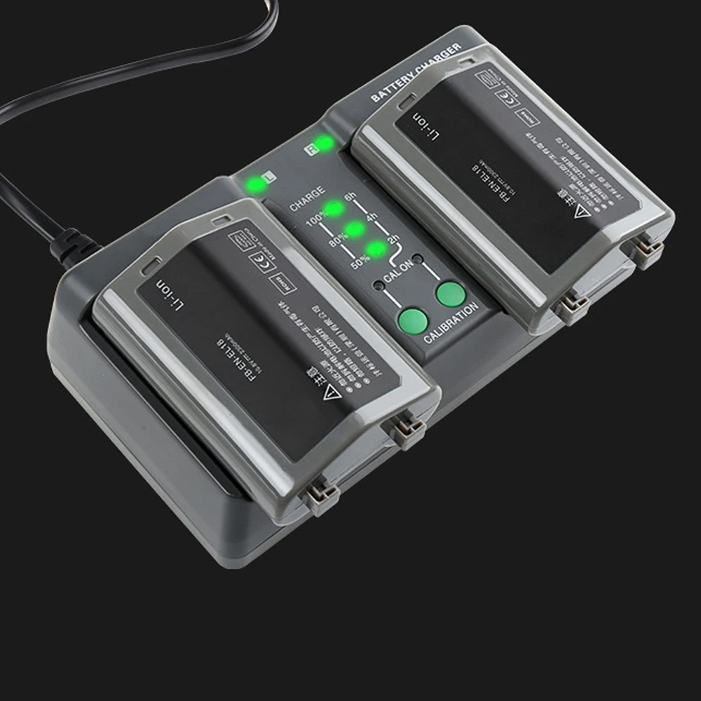Dual Battery Charger for Nikon EN-EL18, EN-EL18a, EN-EL18b,EN-EL18D EN-EL18c, MH-26, MH-26aAK, MH-33