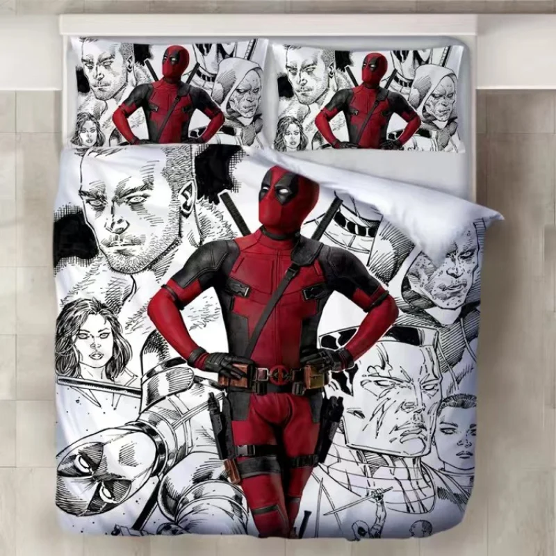 

Bedding Sets Deadpool Australia /Europe/USA Full Queen King Size Quilt Duvet Cover Pillow Cases Man Women Kids Gift