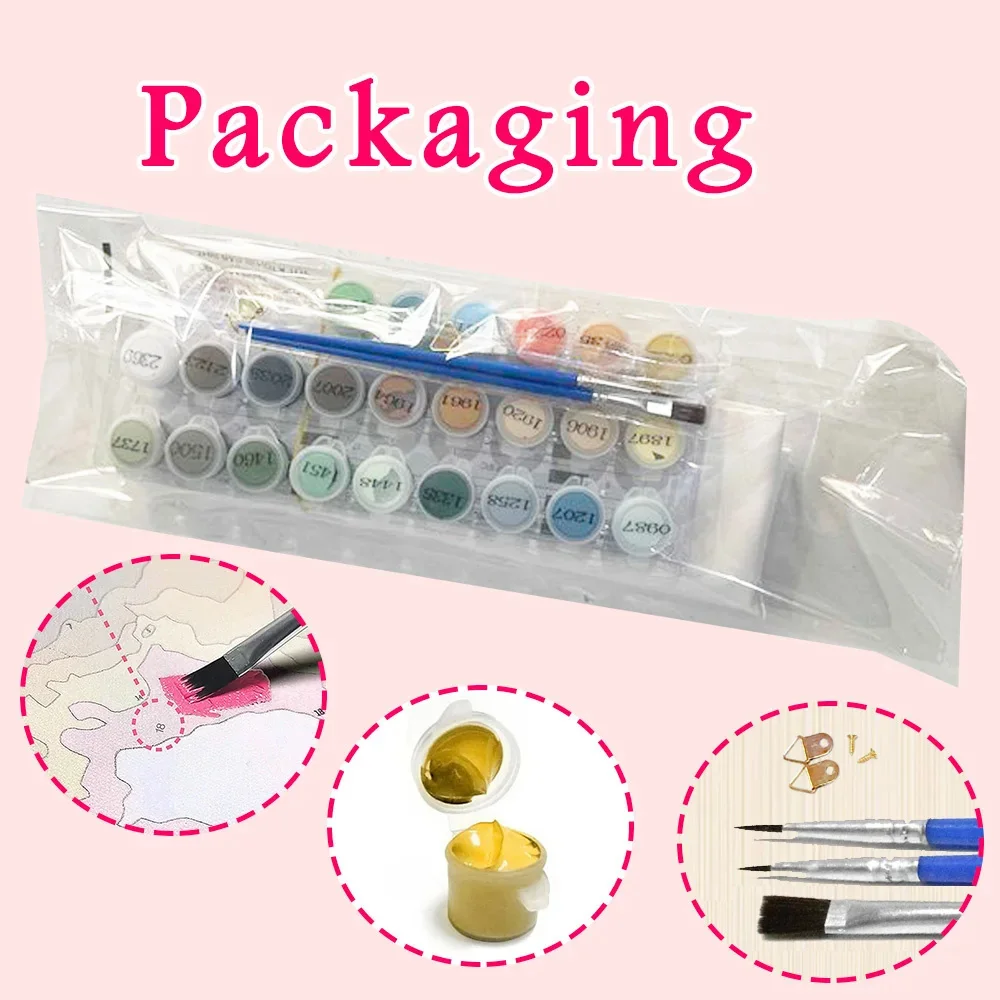 Картина AZQSD по номерам картины с деревом пейзаж раскраска на холсте фантазия