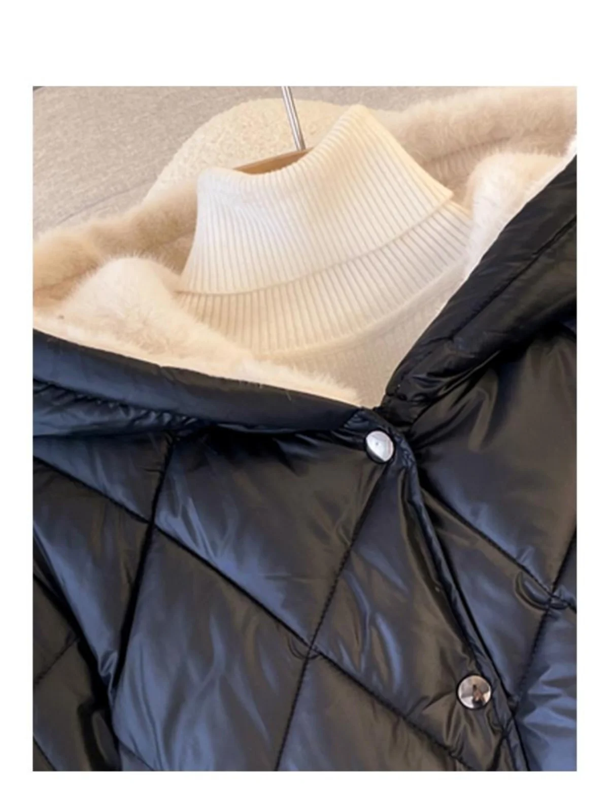 Plus Size Cara Club Plus size Cotton-padded jacket Outerwear Women Autumn and Winter Fat Sister mm Loose Slimming Popular Thi...