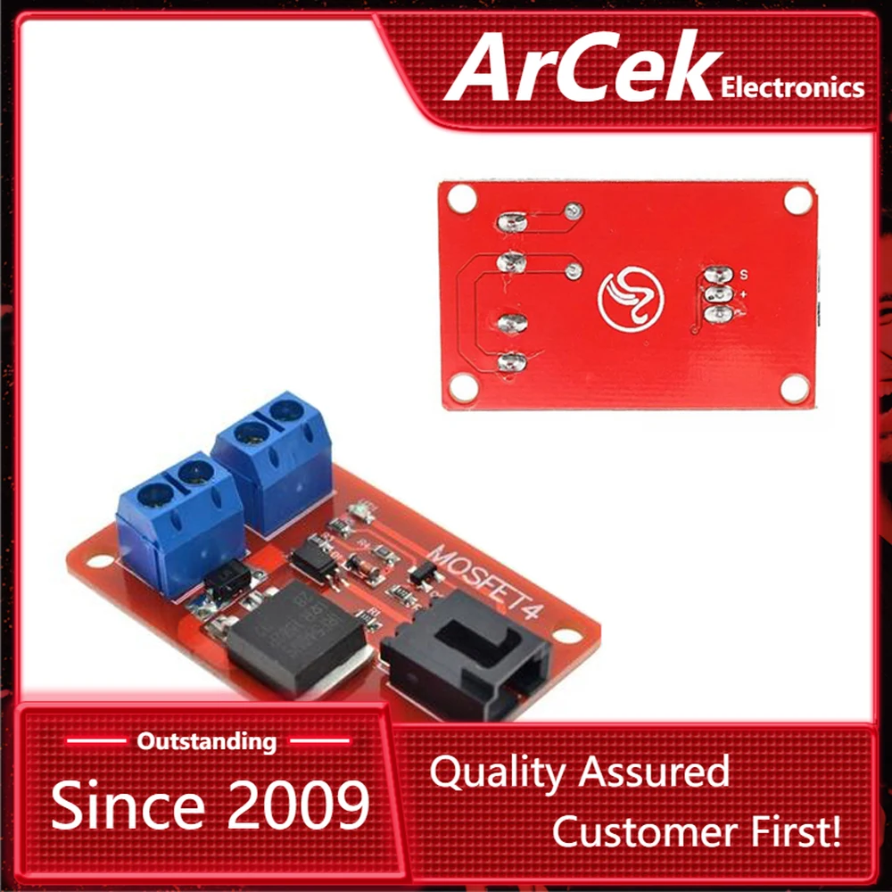

1 Channel 1 Route MOSFET Button IRF540 + MOSFET Switch Module for Arduino