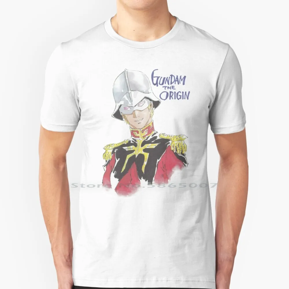 

Aznable T Shirt 100% Cotton Anime Mobile Suit Zeta Mobile Suit The Origin Chars Counterattak Mobile Suit Chars Counterattack