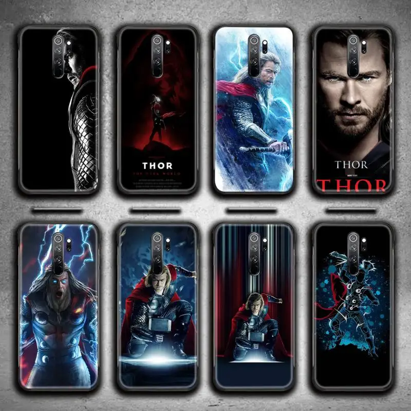 

Marvel superhero Thor Phone Case for Redmi 9A 9 8A Note 11 10 9 8 8T Pro Max K20 K30 K40 Pro