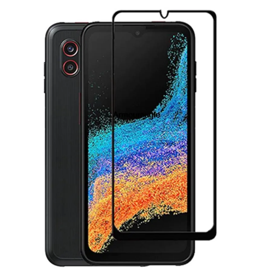 3d закаленное стекло с полным клеем для samsung galaxy xcover6 pro xcover 6 sm-g736b защитная пленка