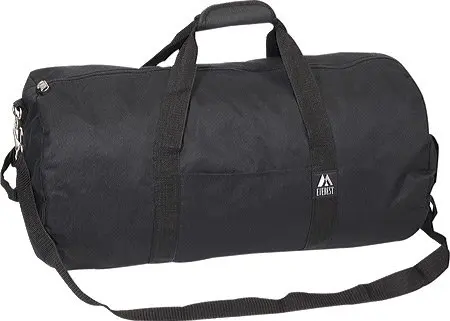 Unisex 23-Inch Round Duffel Bag Black