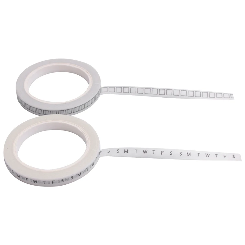 

16 Rolls Calendar Washi Tape Set Date Day Week Month Number Calendar Washi Masking Tape Decorative For Crafts Planner