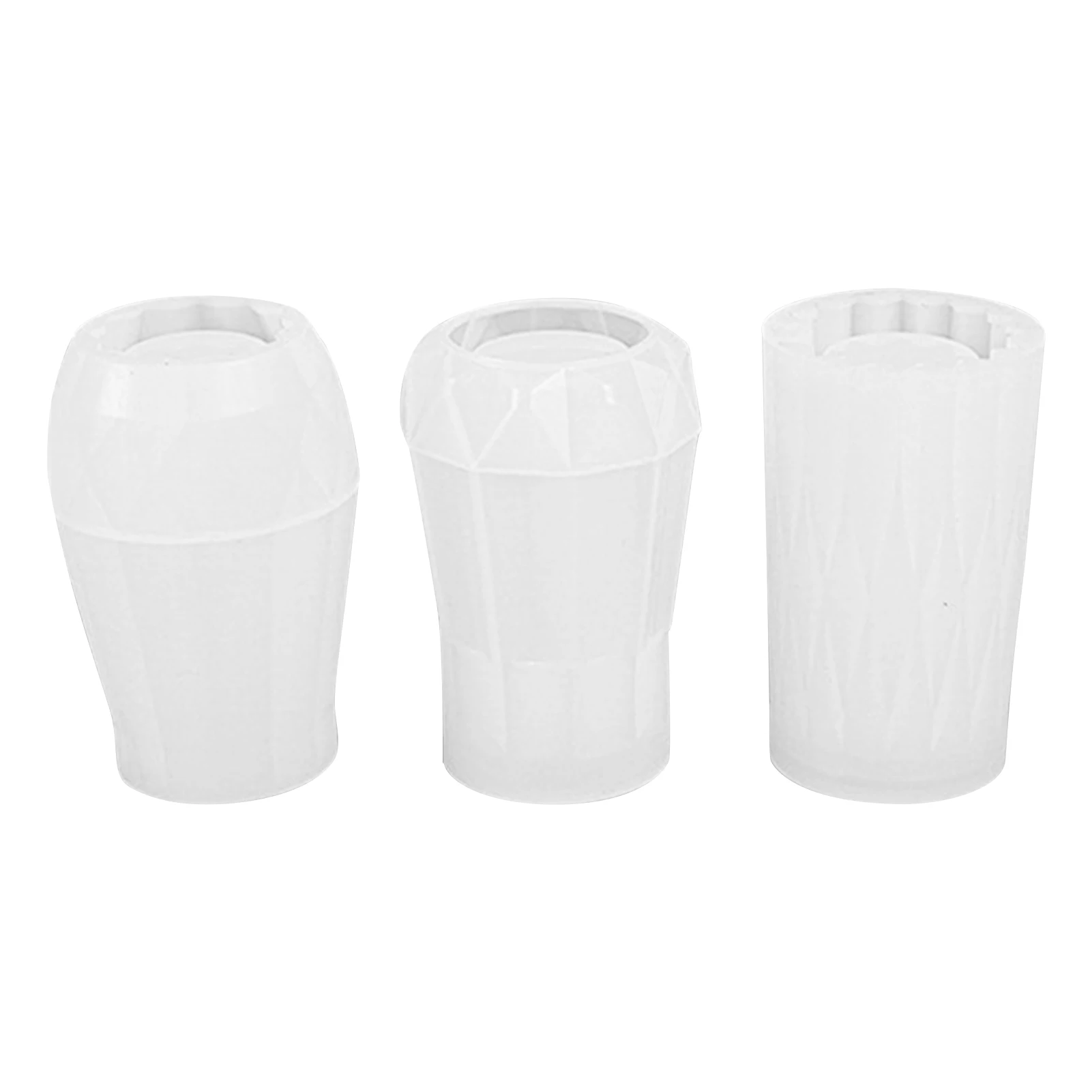 

3pcs Casting For Vase Storage Bottle Pen Holder Soft Silicone Reusable Epoxy Resin Mold Artwork Plants Pot Handmade DIY Crafts