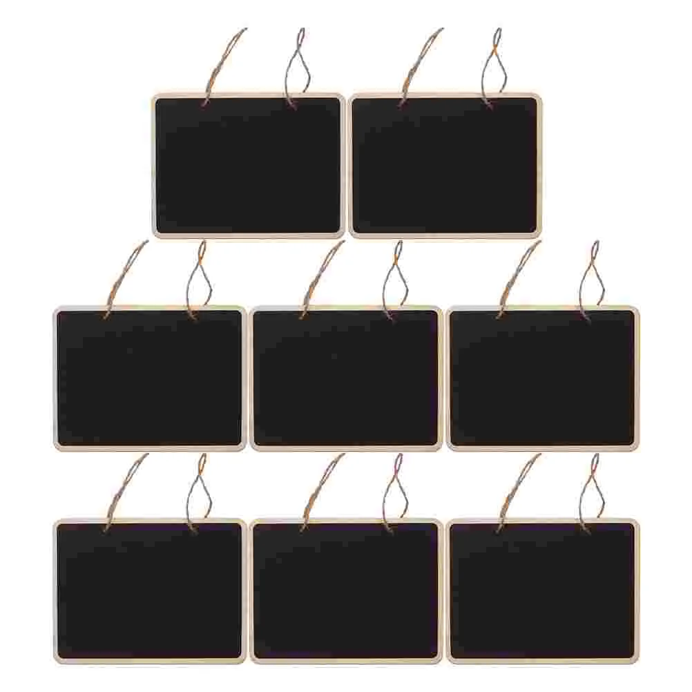 

8pcs Hanging Chalkboard Signs Double Sided Blackboard Memo Message Board Wall Hanging Wood Sign Plaque Decoration