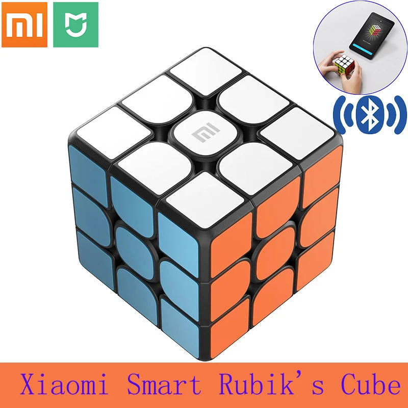 Купи Xiaomi Smart Mi магический куб Mijia Умный кубик Рубика работает с приложением Mijia таймер Bluetooth подключение гоночная конструкция для детей Подарки за 1,595 рублей в магазине AliExpress