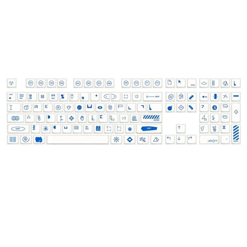 

108PCS Keycaps XDA Keycap Set DyeSubbed for Gaming Mechanical Keyboard LX9A