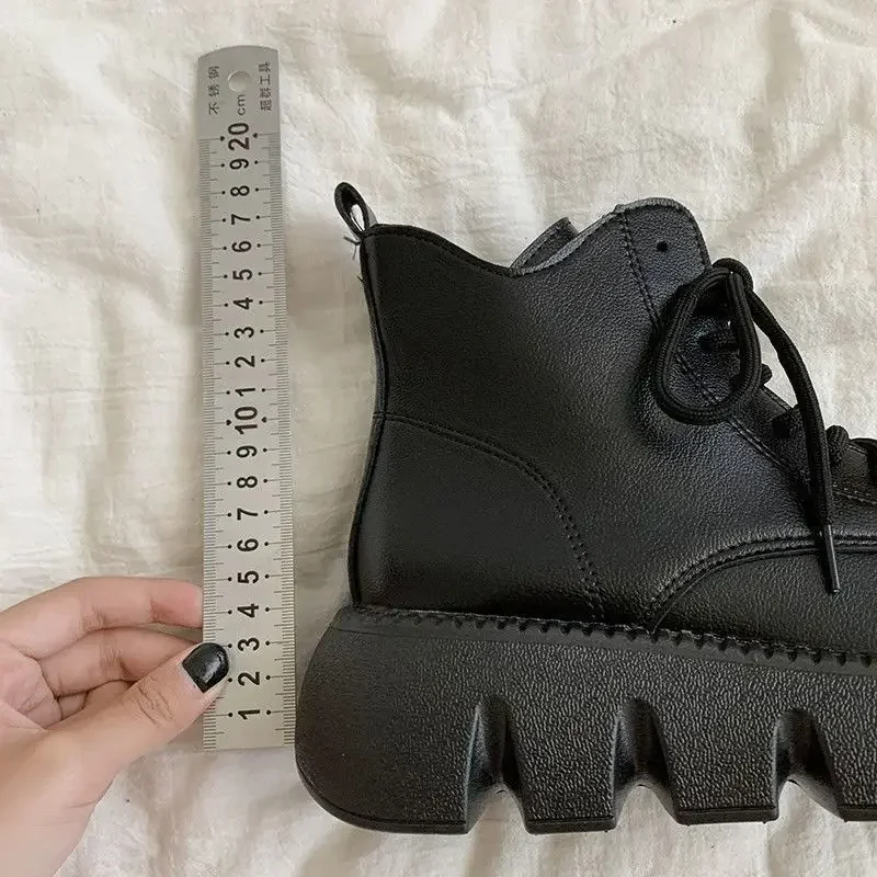 Ботинки женские зимние на толстом каблуке