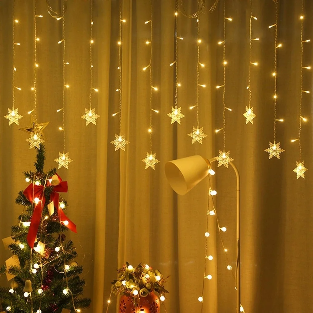 

Festoon Led Light Garland Curtain Street Garland Christmas Decorations for Home New Year Christmas Ornaments Natal Navidad 2022