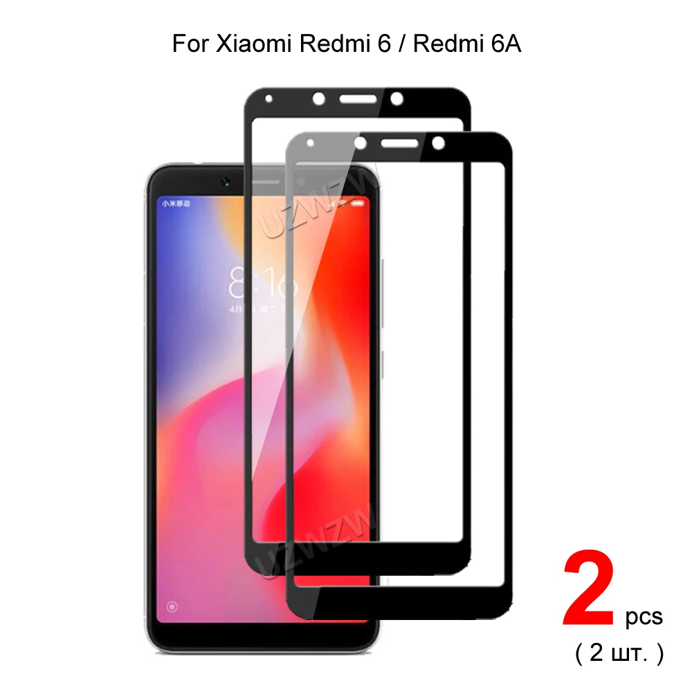 

Закаленное стекло для Xiaomi Redmi 6A / Redmi 6, полное покрытие, защита экрана телефона, защитная пленка, твердость 2.5D 9H