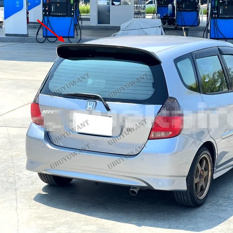 Фото Для HONDA FIT JAZZ GD3 GD1 Хэтчбек 2001-2007: Задний спойлер-«плавник» в стиле SPOON High-Kick из карбона №4