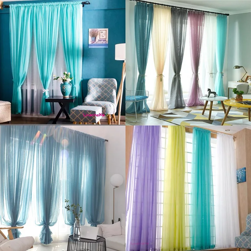 Современный скандинавский стиль Radix Drape Curtain Готовый продукт Французское окно с