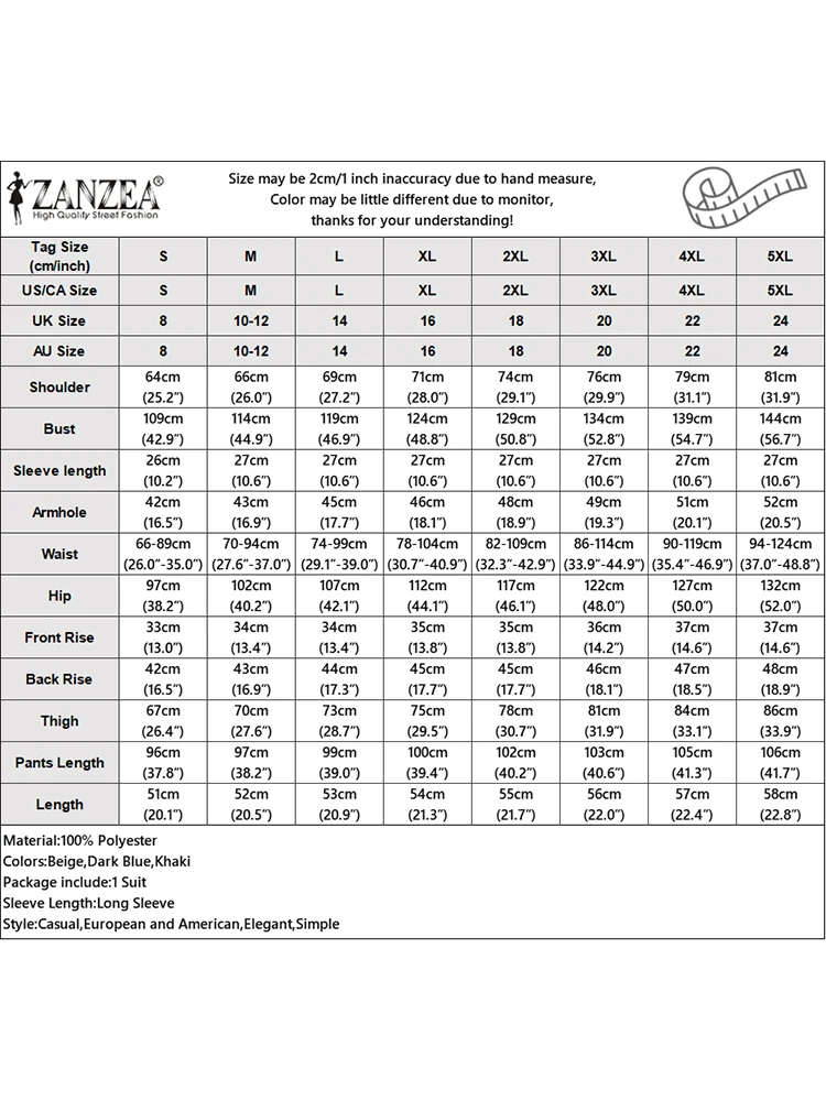 ZANZEA Женский офисный женский спортивный костюм Элегантная блузка на пуговицах с
