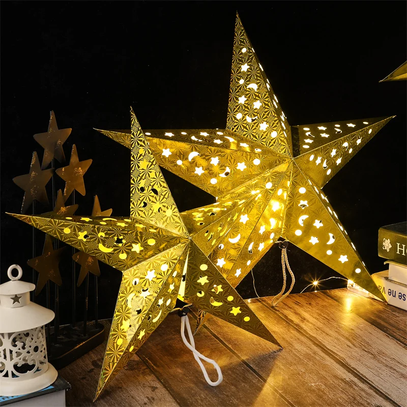 

Eid Mubarak Ramadan Decorations for Home Hollow Out Star Hanging Pendant Islamic Muslim Party Decor Gifts Eid Al Adha Kareem