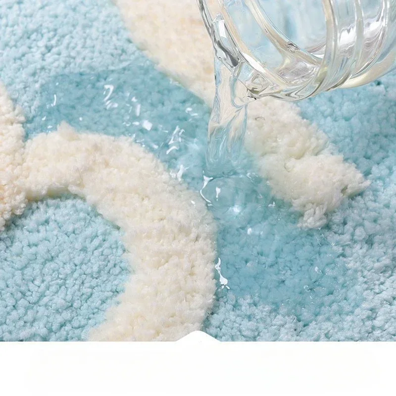 Мягкий и впитывающий коврик для ванной на балконе дома отеля ковры в цветочном