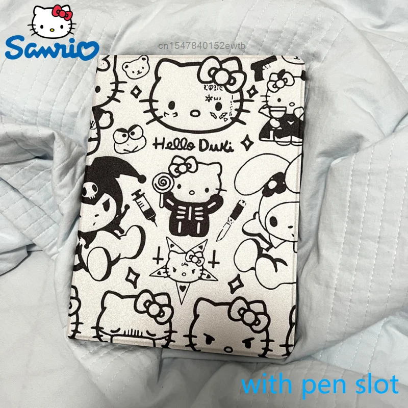 

Sanrio Hello Kitty Apple IPad 2022 2021 2020 2018 Pro11in Protective Sleeve Shell Mini 6 5 Air4 3 2 1 10.2in With Pen Slot