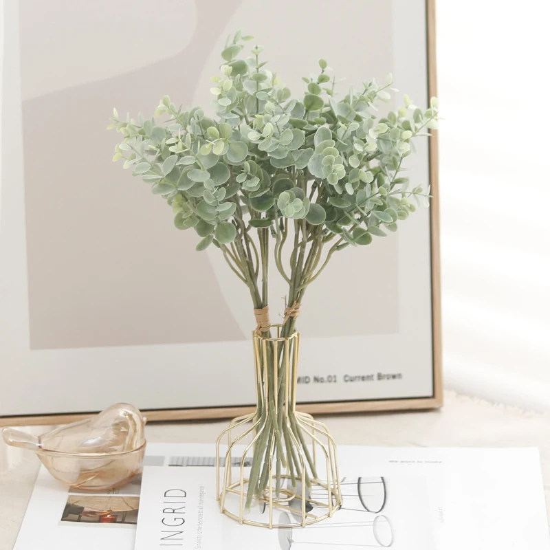 Искусственный пластик листья растений зеленый дом рождественская свадьба