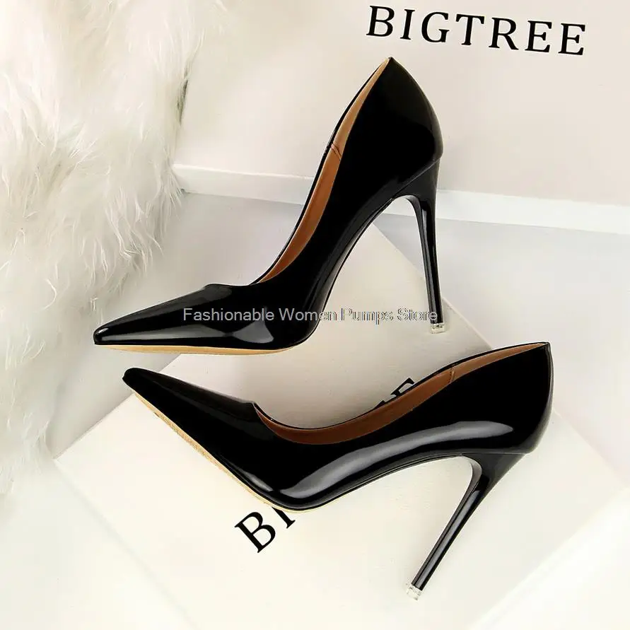 

Fashion Women Pumps High Heels Female High-heeled Office Ladies Shoes Solid Pointed Toe Women's Daily Shoes Party Shoes Stiletto