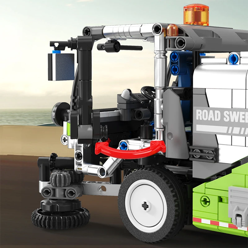 Технический блок SY MOC Sweeper строительные блоки для грузовиков Ideas инженерный