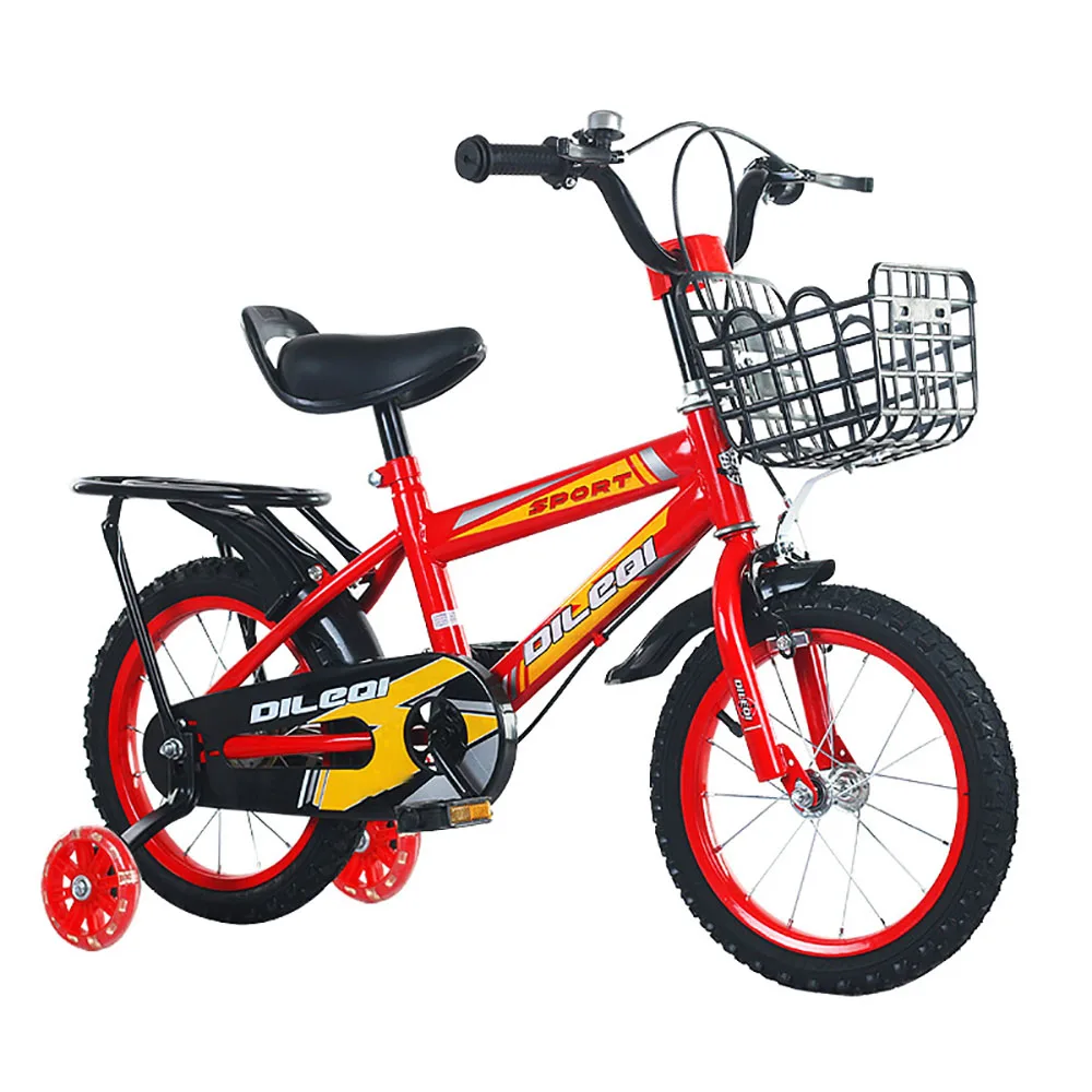 

Children Bicycle 3 Years Old Male And Female Baby Bicycle 12 Inch Sensitive Double Brakes High Carbon Light Frame Steady