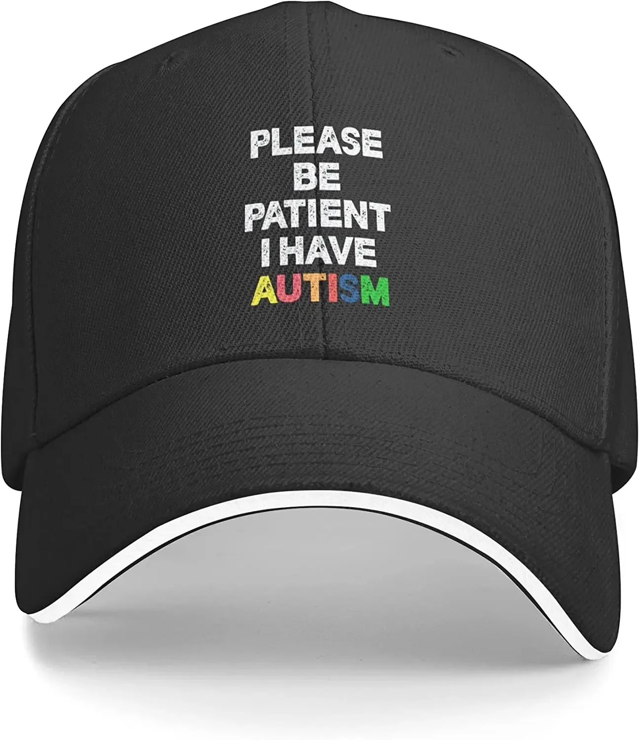 

Please Be Patient I Have Autism Awareness Hat, Trucker Hat for Men Women Outdoors Snapback Hat