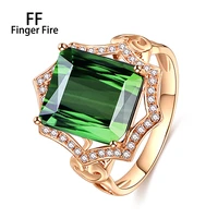 creative fashion gold plated engagement ring banquet exquisite shiny premium jewelry wholesale