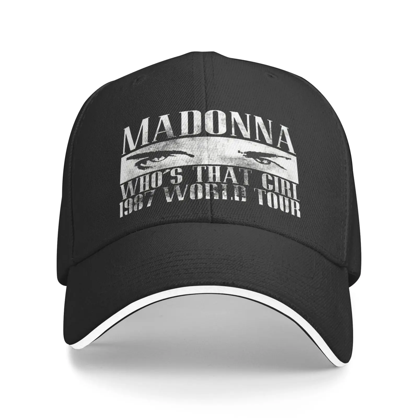 

Кепка Madonna Whos That 87 World Tour, шапки для девочек, бразильские шапки, мужская и женская шапка, ковбойские женские зимние шапки 2022, летняя атласная К...