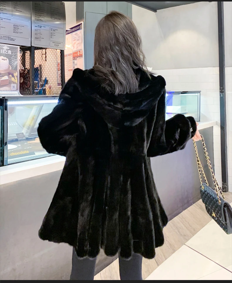Top Fashion Women's Winter Coats Super Hot Winter Women's Coat Fur Thick Winter Office Lady Other Fur Yes Real Fur Overcoat enlarge