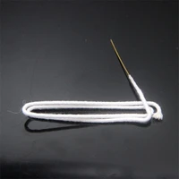 30cmpcs cotton wire wicks with long metal needle fit for zp kerosene oil petrol lighters diy repair upgrade accessory wholesale