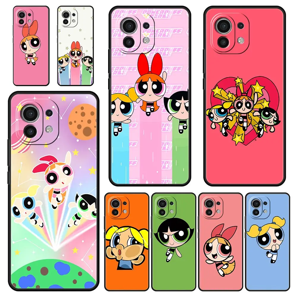 

Powerpuff Girls Cute Phone Case For Xiaomi Poco X3 NFC F3 M3 M4 Mi Note 12 10 11 Ultra 11T Pro 10T Lite 5G 9T 11i 11X Soft Cover