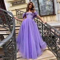 caroline glitter violet off shoulder sweatheart evening dress 2022 high split slit a line prom gowns party de gala custom made
