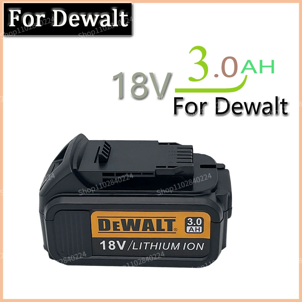 DeWalt 18V 3.0AH 4.0AH 5.0AH 6.0AH rechargeable battery Tools Battery with LED Li-ion Replacement DCB205 DCB204-2 20V DCB206