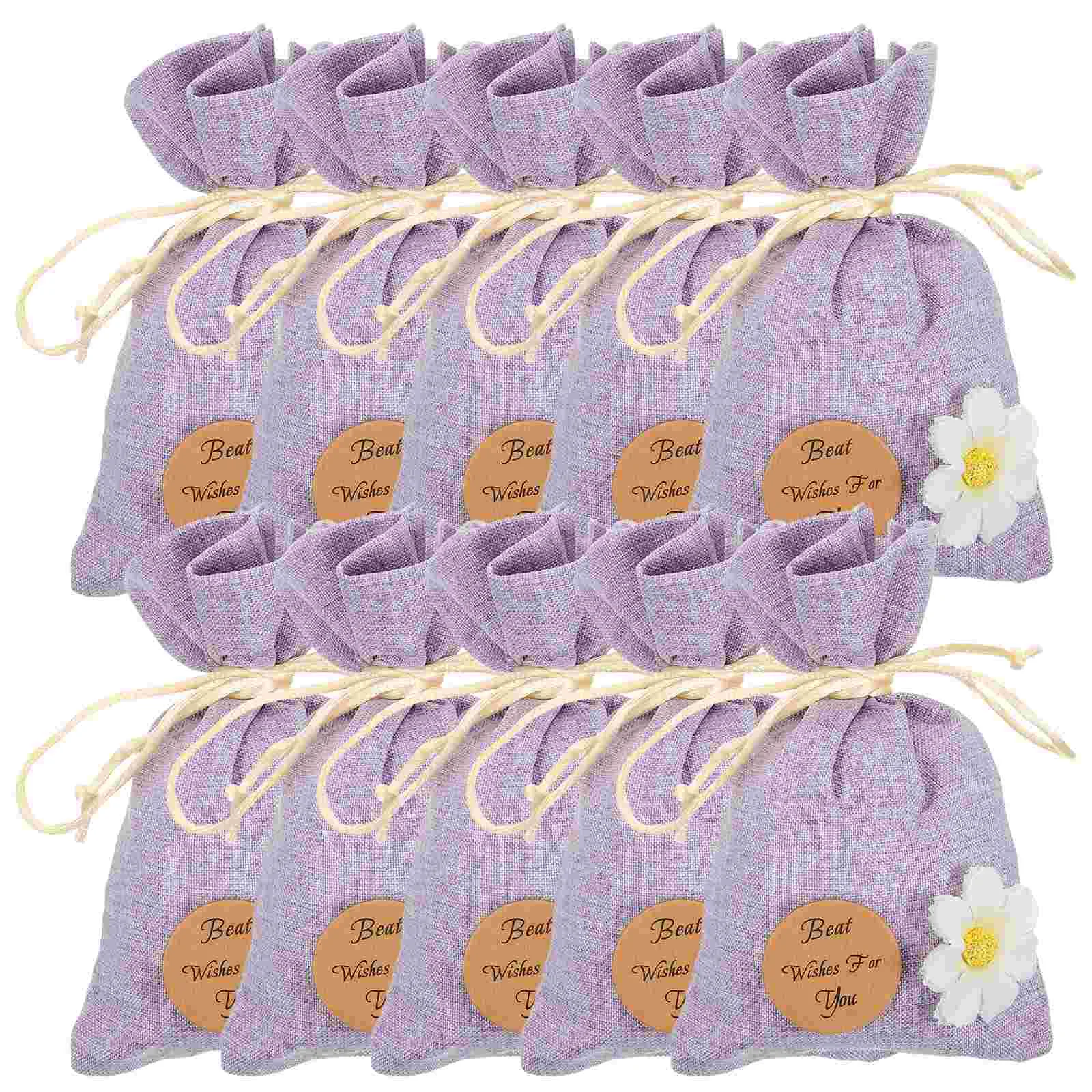 

10 Pcs Lavender Sachet Bag Empty Sachets Perfume Holder Numb Packing Bags Container