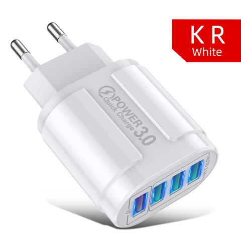 Сетевое зарядное устройство с 4 USB-портами, 48 Вт
