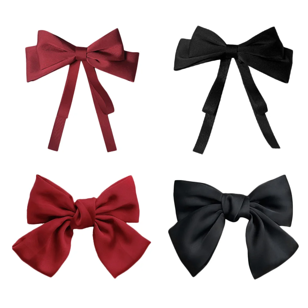 

Hair Bow Clips Bowknot Barrettes Big Ponytailbarrette Alligator Accessories Birthday Snap Large Glitter Cute Holder Bobby Bows