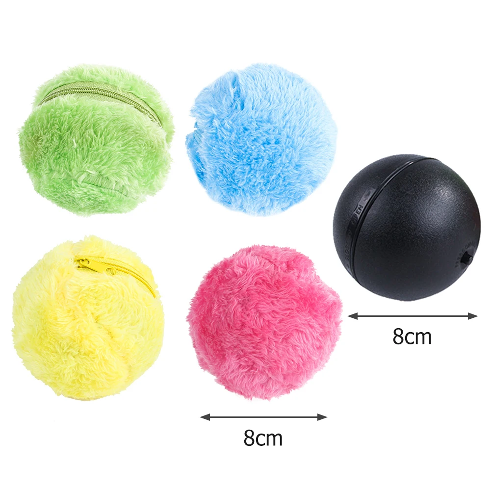 Magic Roller Ball Activation Automatic Ball Dog Cat Interactive Funny Floor Chew Plush Electric Rolling Ball Pet Dog Cat Toy images - 6