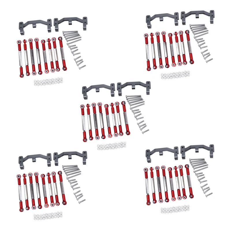 

5X For WPL B1 B-1 B14 B-14 B24 B-24 C14 1/16 RC Car Spare Parts Upgrade Metal Pull Rod Steering Pull Rod Servo Rod