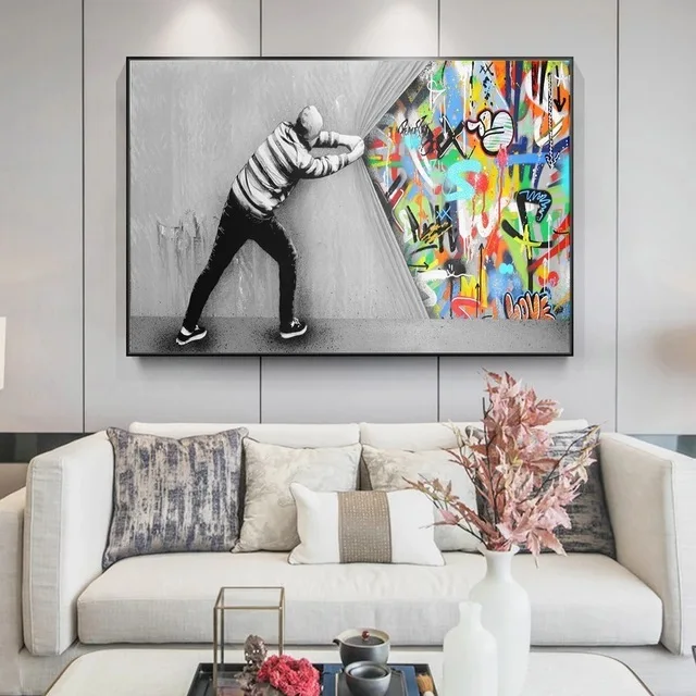 

Настенная картина абстрактная Banksy
